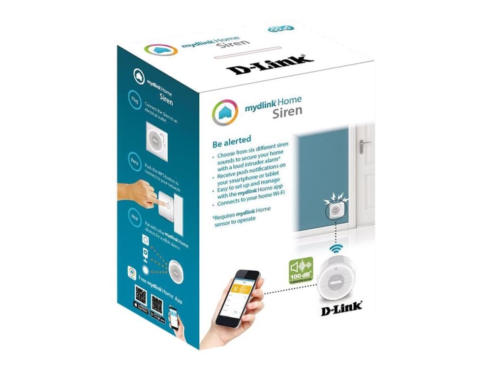 mydlink Wi-Fi Siren - Siren - trådlös - 802.11b/g/n - 2400 - 2483.5 Mhz