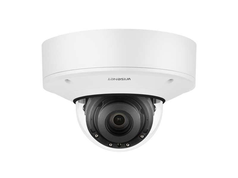 Hanwha Wisenet X, IP-sikkerhetskamera, Inne & Ute, Koblet med ledninger (ikke trådløs), Kuppel, Tak, Hvit