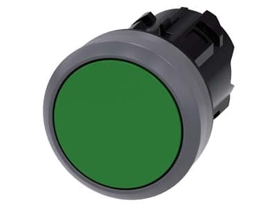 Siemens 3SU1030-0AB40-0AA0, Metall, Plastikk, IP66, IP67, IP69, IP69K, Grønn, Grå, 2,95 cm, 35,3 mm, 30 mm