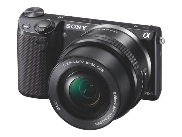 Sony a5100 ILCE-5100Y - Digitalkamera - spegellöst - 24.3 MP - APS-C - 3x optisk zoom 16-50 mm och 55-210 mm linser - Wi-Fi, NFC - svart