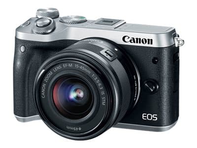 Canon EOS M6 - Digitalkamera - spegellöst - 24.2 MP - APS-C - 1 080 p / 60 fps - 8.3x optisk zoom EF-S 18 - 150 mm IS STM lins - Wi-Fi, NFC, Bluetoot