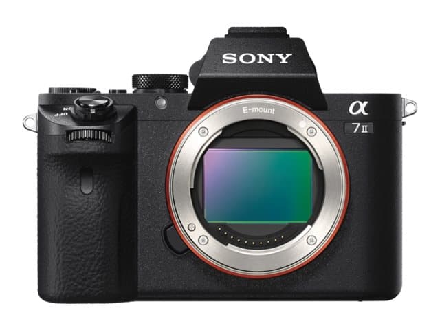 Sony a7 II ILCE-7M2 - Digitalkamera - spegellöst - 24.3 MP - Fullständig ram - 1 080 p - endast stomme - Wi-Fi, NFC - svart