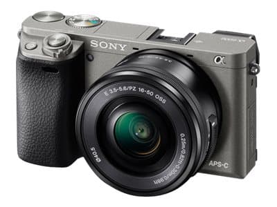 Sony a6000 ILCE-6000L - Digitalkamera - spegellöst - 24.3 MP - APS-C - 1 080 p / 60 fps - 3x optisk zoom 16-50mm Power Zoom-objektiv - Wi-Fi, NFC - g