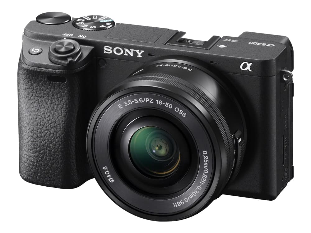 Sony a6400 ILCE-6400L - Digitalkamera - spegellöst - 24.2 MP - APS-C - 4 K / 30 fps - 3x optisk zoom 16-50 mm lins - Wi-Fi, NFC, Bluetooth - svart