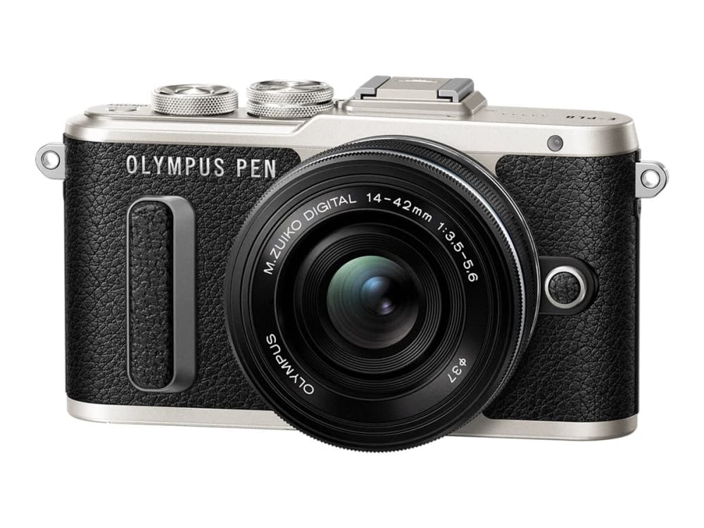 Olympus PEN E-PL8 + 14-42mm EZ Pancake, 16,1 MP, 4608 x 3456 pixlar, Live MOS, Full HD, Pekskärm, Svart, Silver