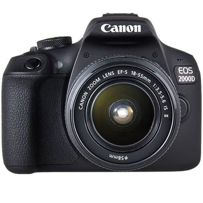 CANON EOS 2000D 24,1 megapixlar - Wi-Fi - NFC + EF-S 18-55 IS II-objektiv