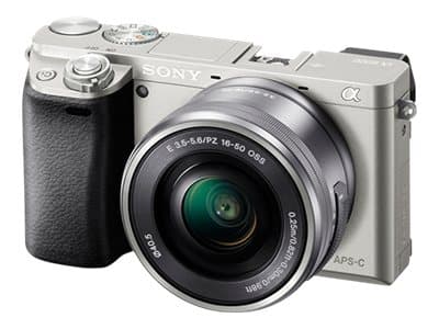 Sony a6000 ILCE-6000 - Digitalkamera - spegellöst - 24.3 MP - APS-C - endast stomme - Wi-Fi, NFC - silver