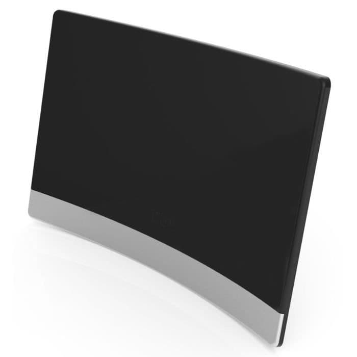CGV 11531 An-Curve Indendørs antenne CE Red TNT HD - 4G Filter - Buet - Høj ydelse - Lakeret sort