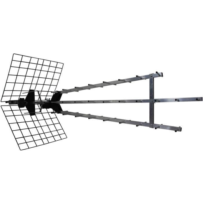 METRONIC 415049 Udendørs antenne 57 dB forstærket trinappe