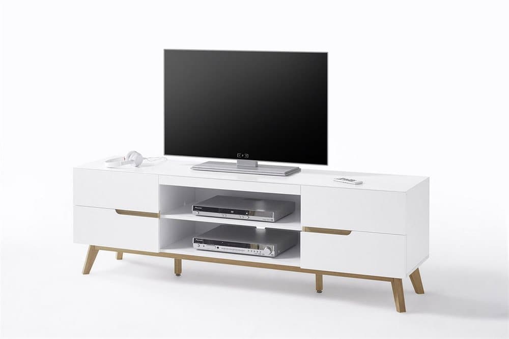 CESENA TV-bänk 169 VIT/EK