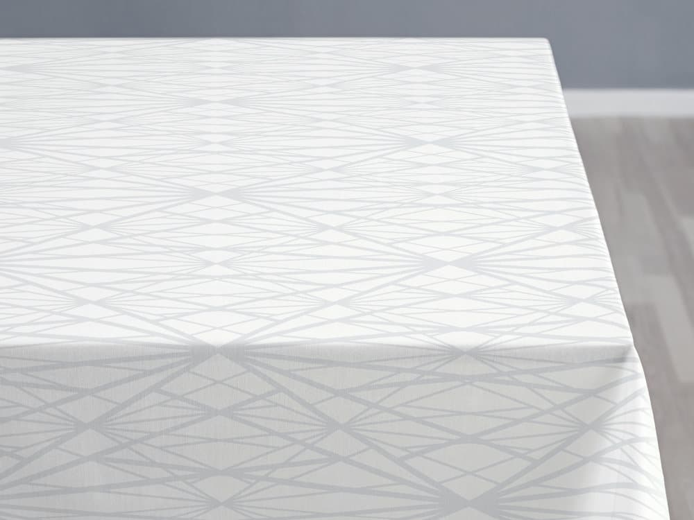 Södahl Diamond Grid Duk Bomull 140 x 270 cm Offwhite
