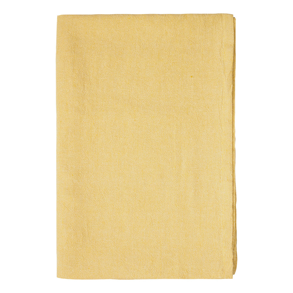 Linum Hedvig Bordsduk Linne/Bomull 170 x 250 cm Mustard Yellow
