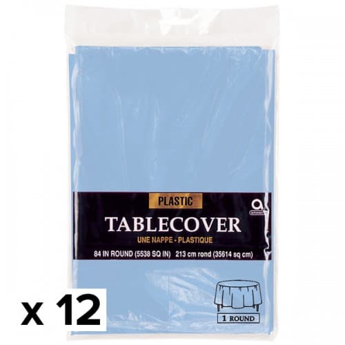 Amscan Round Plastic Tablecover (Pack Of 12)