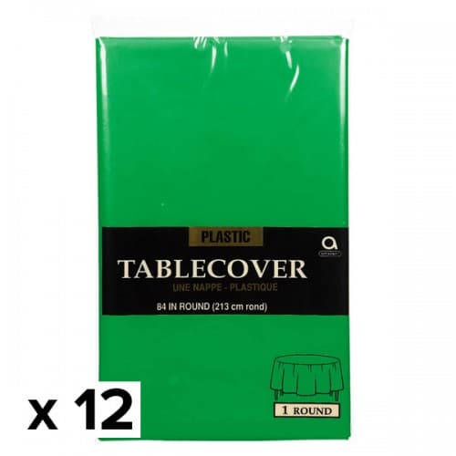 Amscan Round Plastic Tablecover (Pack Of 12)