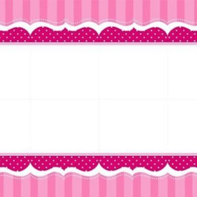 Creative Party Perfectly Pink Printed Plastic Tablecover