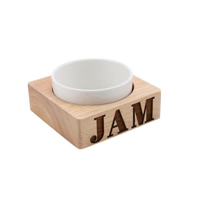 CGB Giftware Loft Jam Carved Wood Ceramic Bowl Set