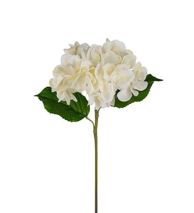 Hortensia Vit 55cm, Real Touch, Konstgjorda Blommor - Mr. Plant