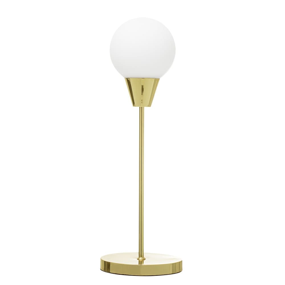 Bordlampe, Gull, Metall, D19 x H55 cm, Bloomingville