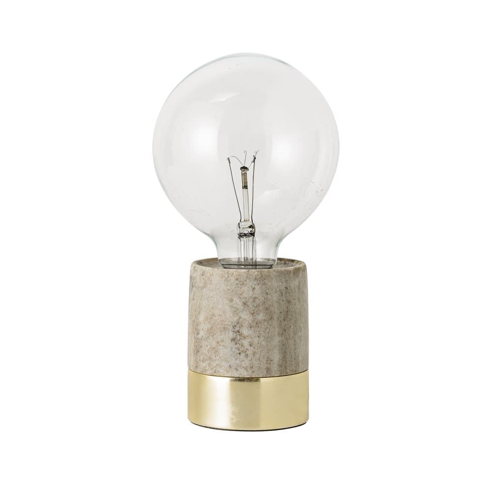 Bordlampe, Natur, Marmor, D8 x H11 cm, Bloomingville
