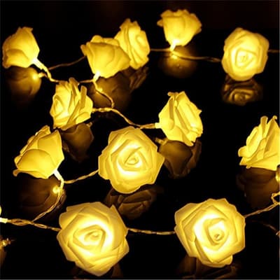 Ljusslinga rosor LED