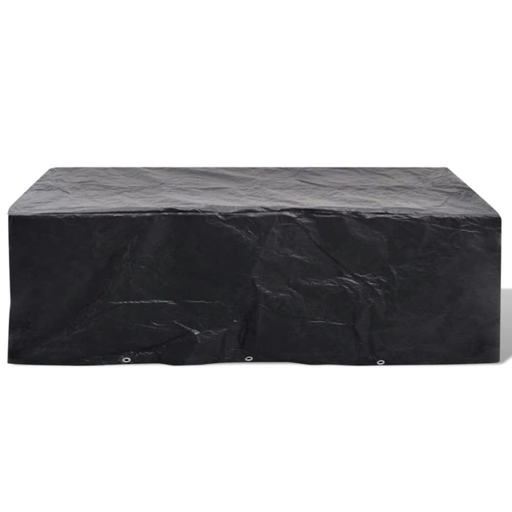 vidaXL møbelovertræk 8 pers polyrattansæt 10 snørehuller 300 x 140 cm