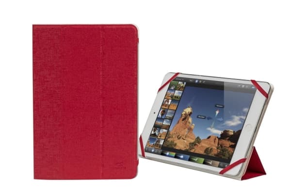 Rivacase 3122, Folio, Universal, 20,3 cm (8"), 132 g, Röd, Vit