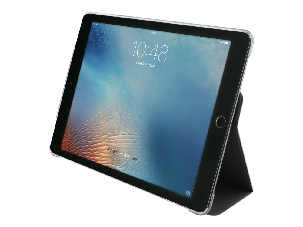 PURO Zeta Slim - Lommebok for nettbrett - svart - 9.7" - for Apple 9.7-inch iPad Pro; iPad Air 2