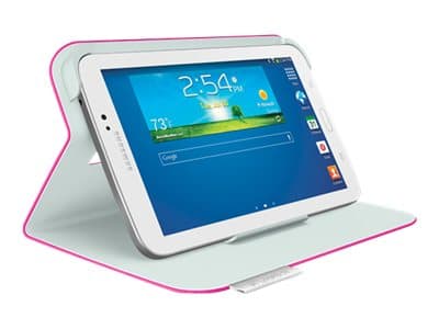 Logitech Folio Protective Case - Beskyttelsesboks for nettbrett - fantasirosa - for Samsung Galaxy Tab 3 (7 in)