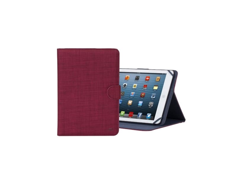 Rivacase 3317 RED, Folio-kotelo, Universaali, Acer Iconia Tab A3-A30 Apple iPad Air 2 Asus ZenPad 10 Z300C Lenovo TAB 2 A10-70L Samsung..., 25,6 cm (