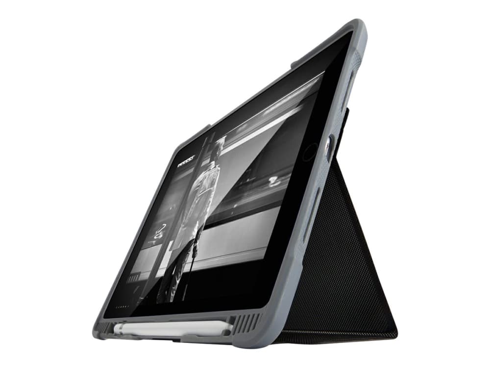 STM Dux Plus 6th Gen Blk, Omslag, Apple, iPad 6th, 24,6 cm (9.7"), 790 g, Svart, Grå