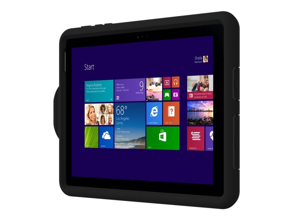 Incipio CAPTURE - Baksidedeksel for nettbrett - robust - silikon, polymer, Plextonium - svart - for Microsoft Surface Go