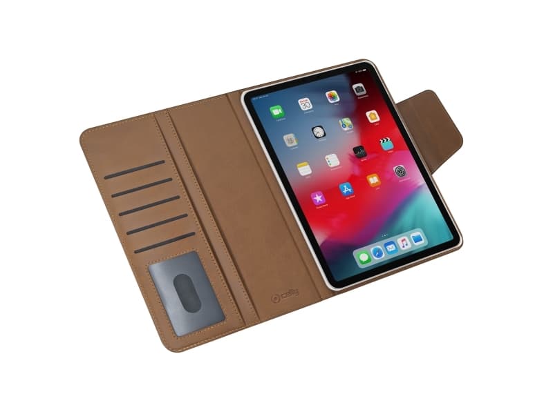 Celly WALLY, Folio, Apple, iPad Pro 12.9", 32,8 cm (12.9"), 390 g, Svart, Brun