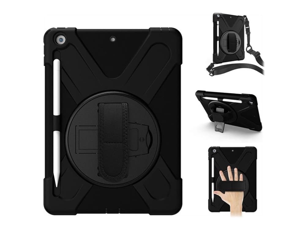 eSTUFF iPad 10.2, Suojus, Apple, iPad 10.2 (2019), 25,9 cm (10.2"), Musta