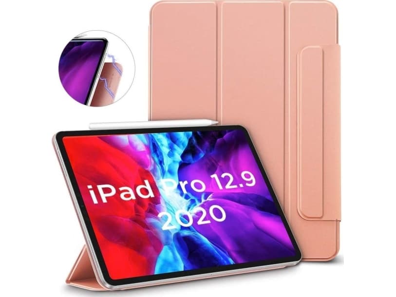 Case for ESR ESR REBOUND MAGNETIC IPAD PRO 12.9 2018/2020 ROSE GOLD tablet