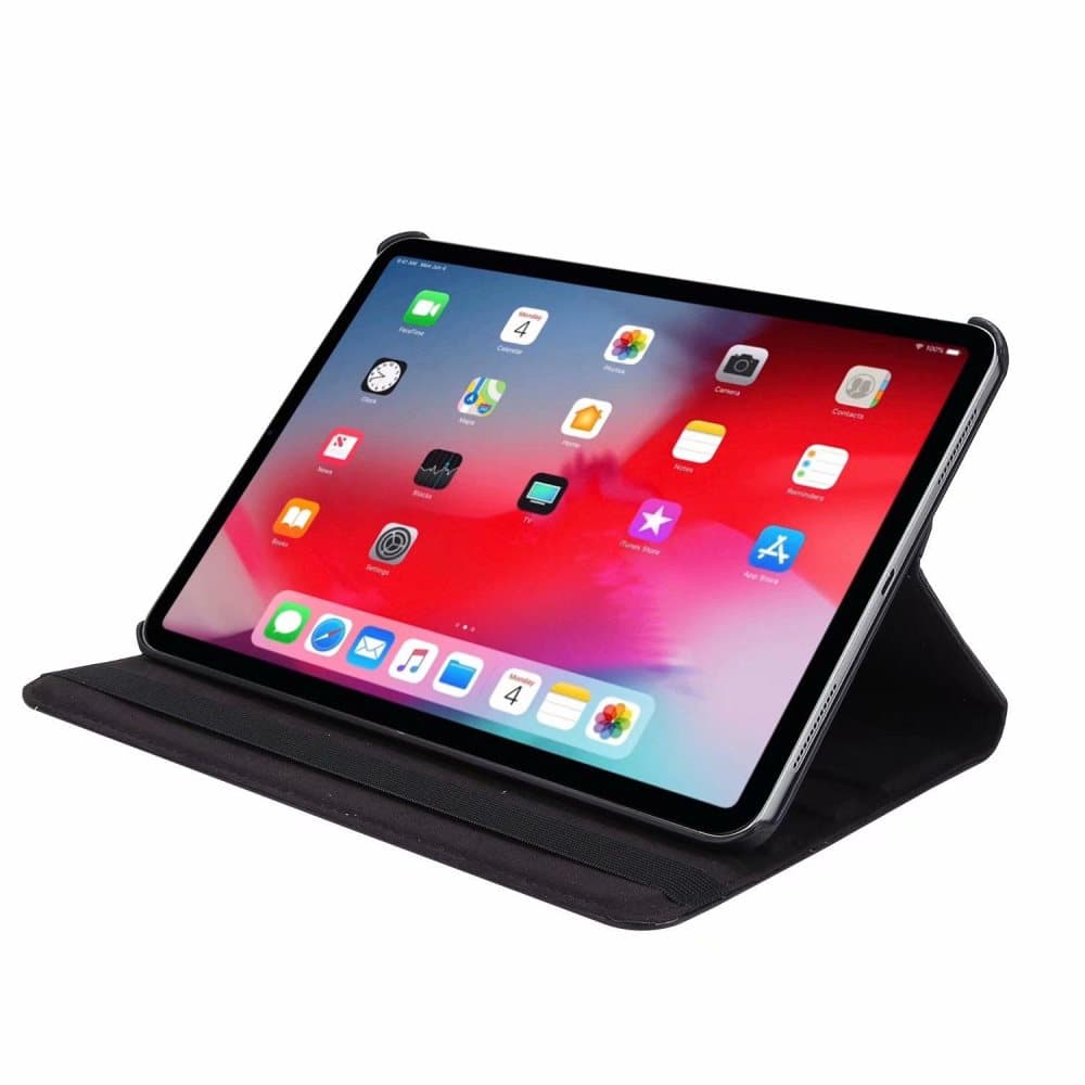 iPad Pro 12.9 2020/2018 (3/4. generasjon) Fleksibel rotasjon smart deksel, svart