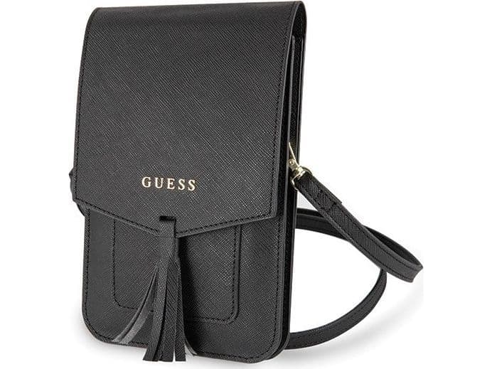 Guess Guess tablet case GUWBSSABK black/black Saffiano bag