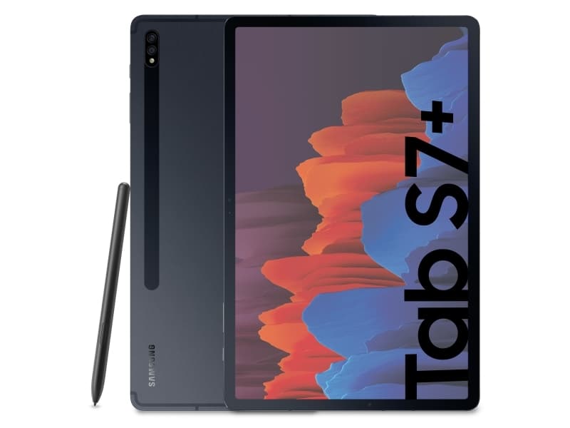 Samsung Galaxy Tab S7+ 5G SM-T970, 31.5 cm (12.4"), 2800 x 1752 pixels, 128 GB, 6 GB, Android 10, Black