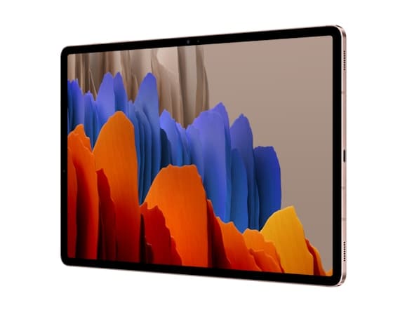 Samsung Galaxy Tab S7+ 5G SM-T976BZ, 31,5 cm (12.4"), 2800 x 1752 pixlar, 128 GB, 6 GB, Android 10, brons