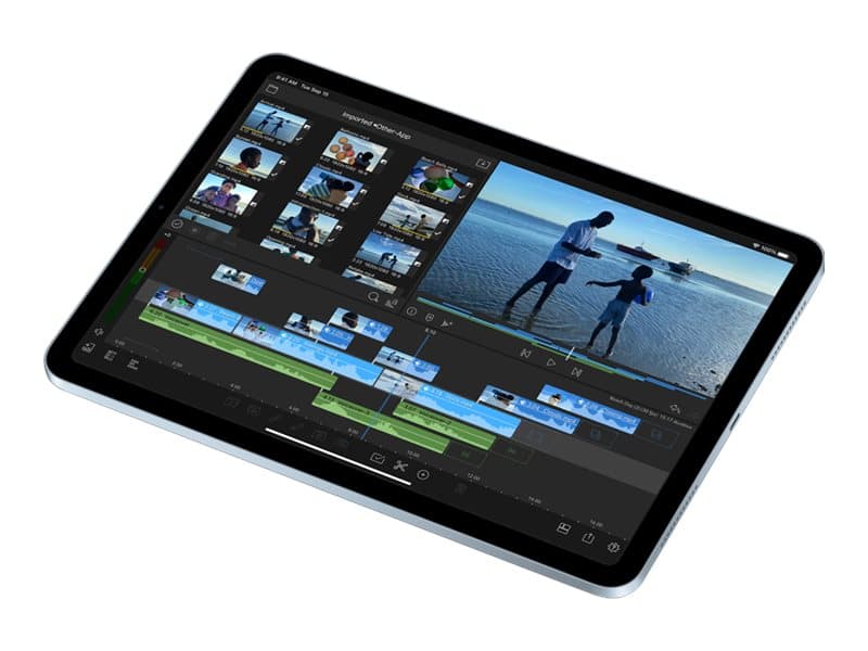 Apple 10.9-inch iPad Air Wi-Fi - 4:e generation - surfplatta - 256 GB - 10.9" IPS (2360 x 1640) - himmelsblå
