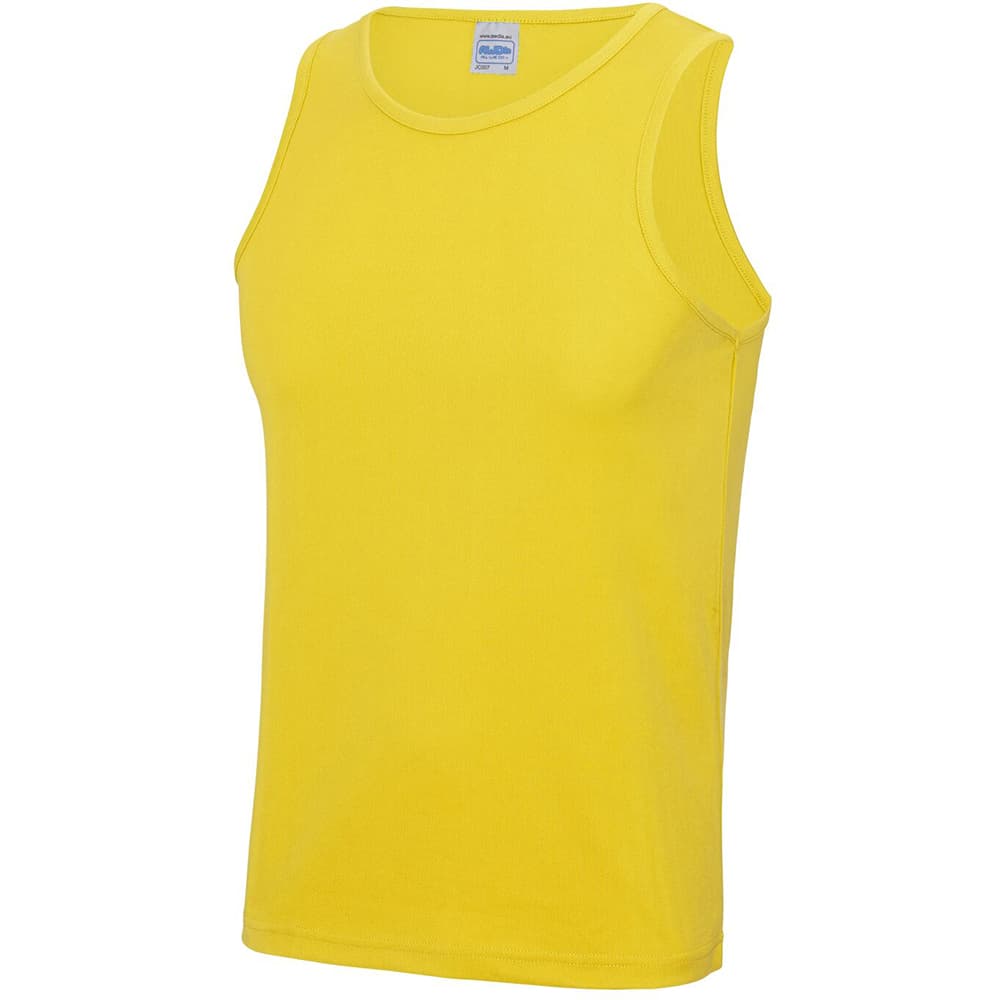 AWDis Just Cool Mens Sports Gym Plain Tank / Vest Top