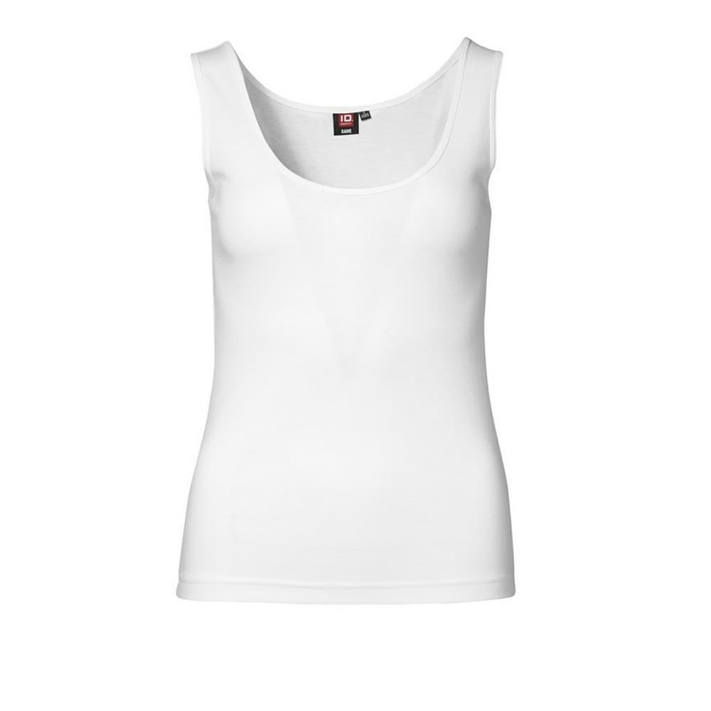 ID Kvinnor / damer 1x1 Rib Ärmlös montering Singlet / väst