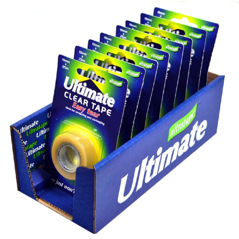 Ultratape Ultimate Very Easytear Clear Tape (8 pack)