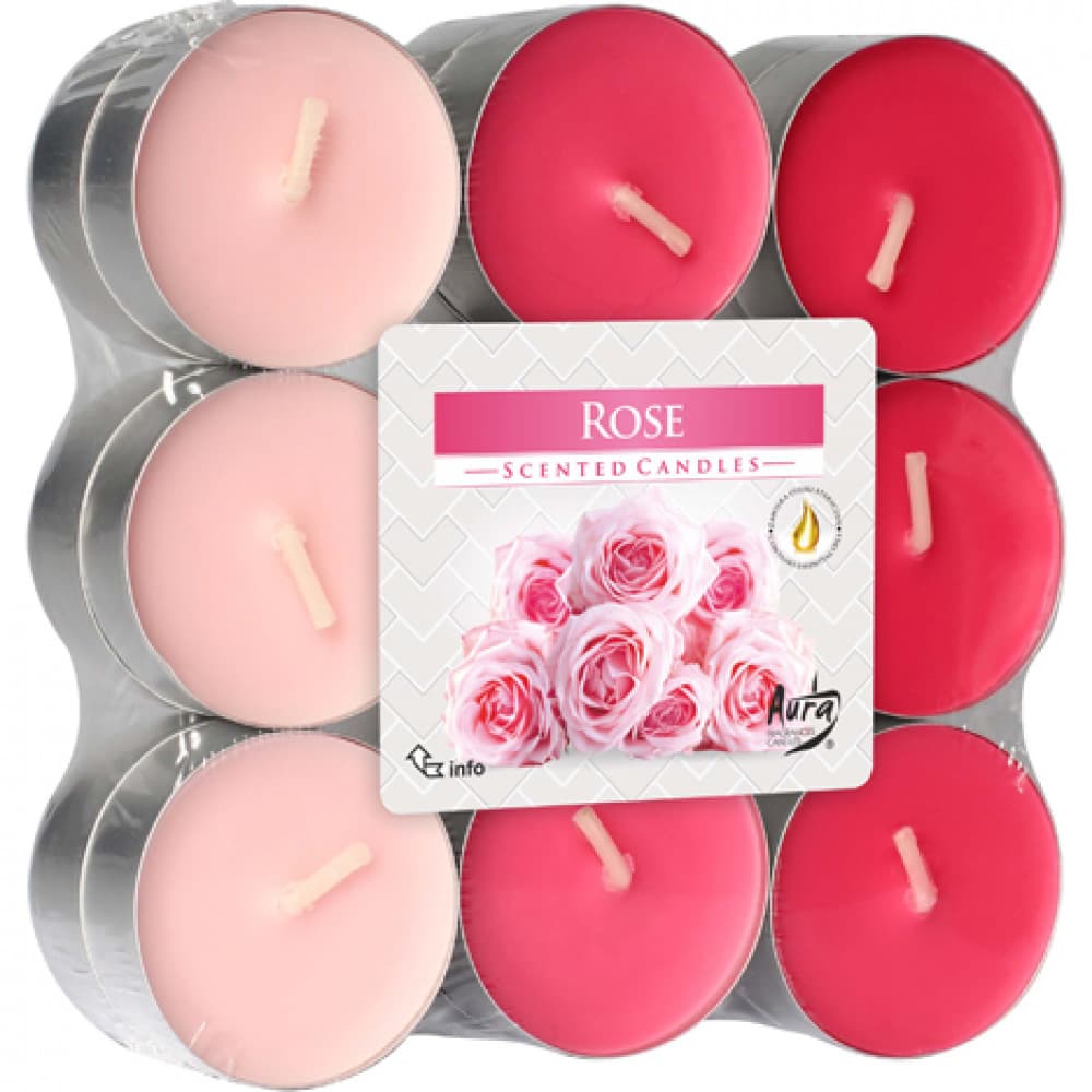 Doftljus Rosor - (18-Pack)