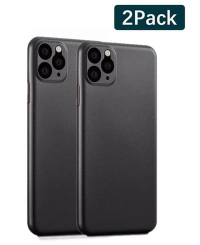 2-pack C4U® Matbelagt iPhone 11 Pro Max skal fodral - slank til supertynd