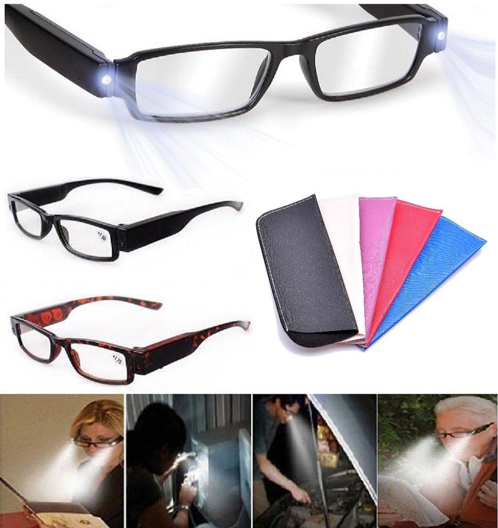 Läsglasögon med inbyggd lampa Läsglasögon med inbyggd lampa
