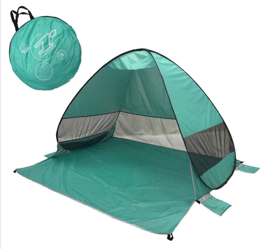 Pop-up tält UV40+ blågrön