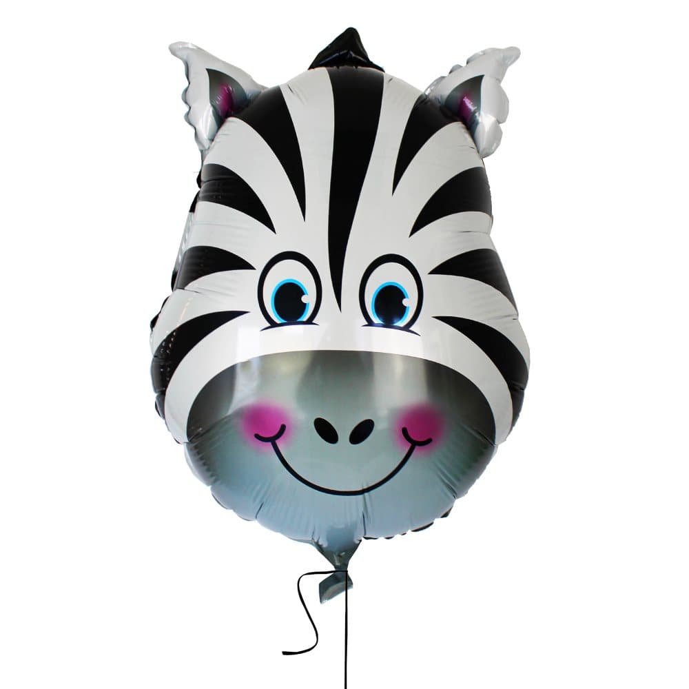 Folieballong Zebra