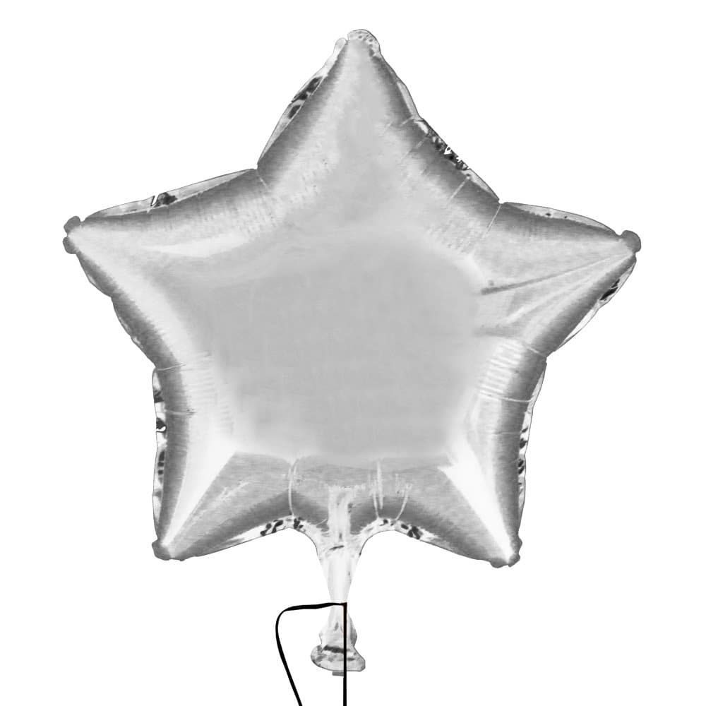 Folieballong Stjärna Silver