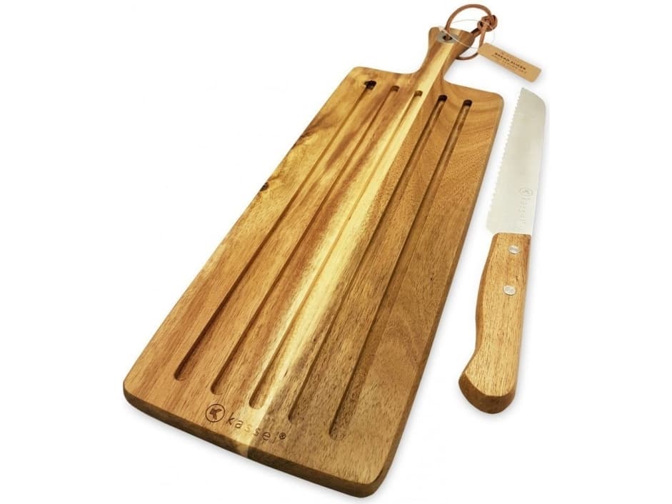 Kassel cutting board with wooden crumb tray