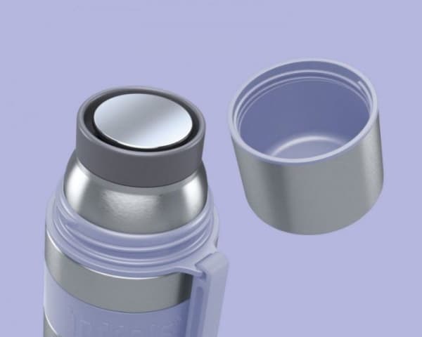 Boddels HEET Vacuum flask with cup Isothermal, Lavender blue, Capacity 0.7 L, Diameter 7.2 cm, Bisphenol A (BPA) free